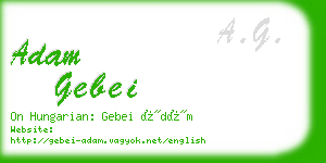 adam gebei business card